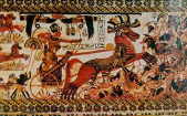 Bemalte Truhe aus dem Grab des Tut-anch-Amun